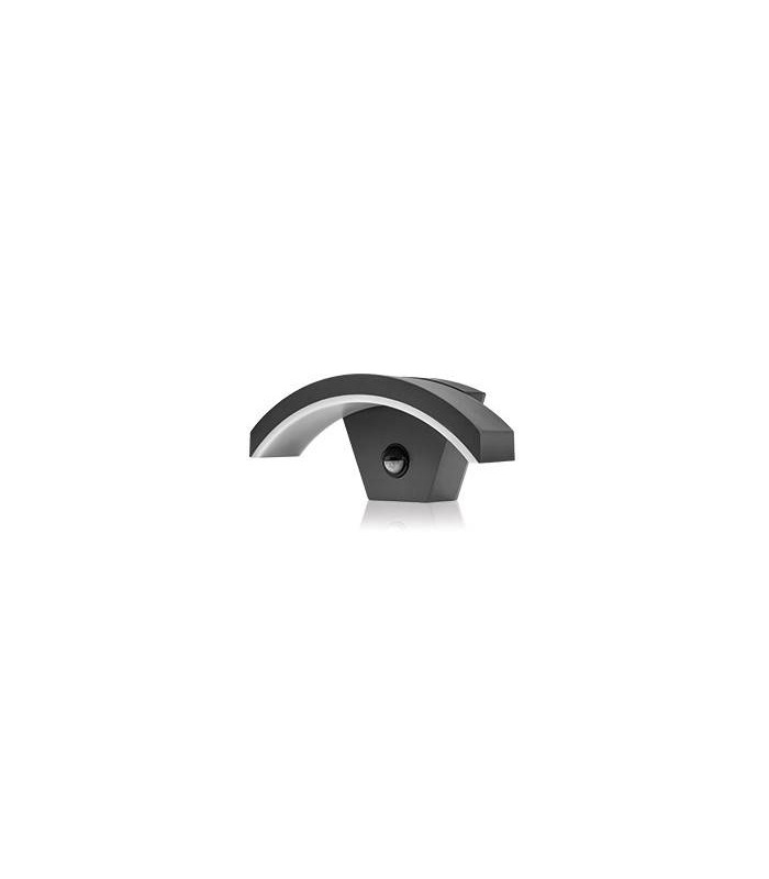 Outdoor LED Curve Wall Light 8W 3000K 360lm IP54 with Integrated PIR sensor