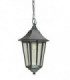 1 Light Outdoor Ceiling Chain Lantern Black IP54, E27