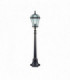 1 Light Outdoor Bollard Light Rustic Brown IP43, E27