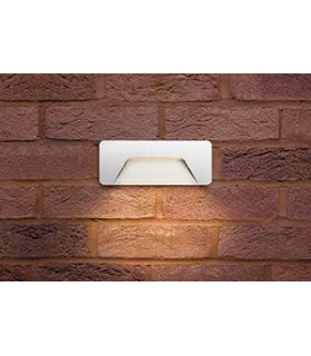 Outdoor LED Brick Wall Light 3W 3000K 160lm IP65 - White