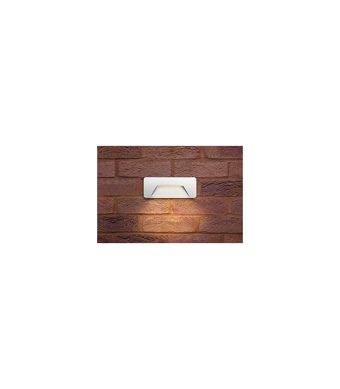 Outdoor LED Brick Wall Light 3W 3000K 160lm IP65 - White