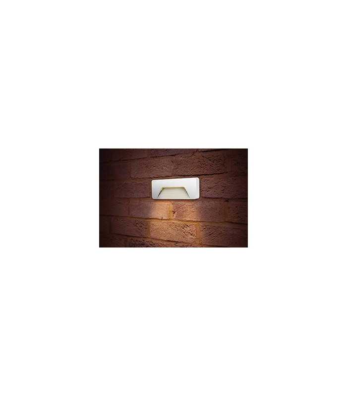 Outdoor LED Brick Wall Light 3W 3000K 160lm IP65 - White