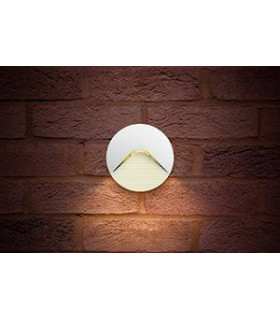 Outdoor LED Step Wall Light 2.2W 3000K 100lm IP65 - White