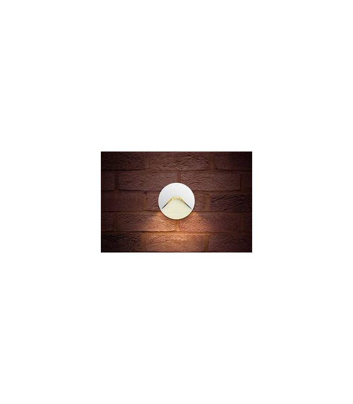 Outdoor LED Step Wall Light 2.2W 3000K 100lm IP65 - White