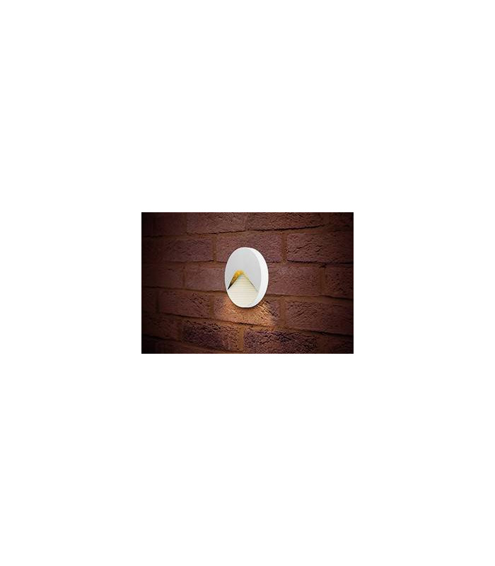 Outdoor LED Step Wall Light 2.2W 3000K 100lm IP65 - White