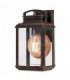 1 Light Outdoor Small Wall Lantern Light Imperial Bronze IP44, E27
