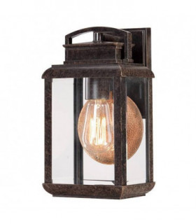 1 Light Outdoor Small Wall Lantern Light Imperial Bronze IP44, E27