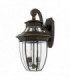 4 Light Outdoor Large Wall Lantern Light Imperial Bronze IP44, E14