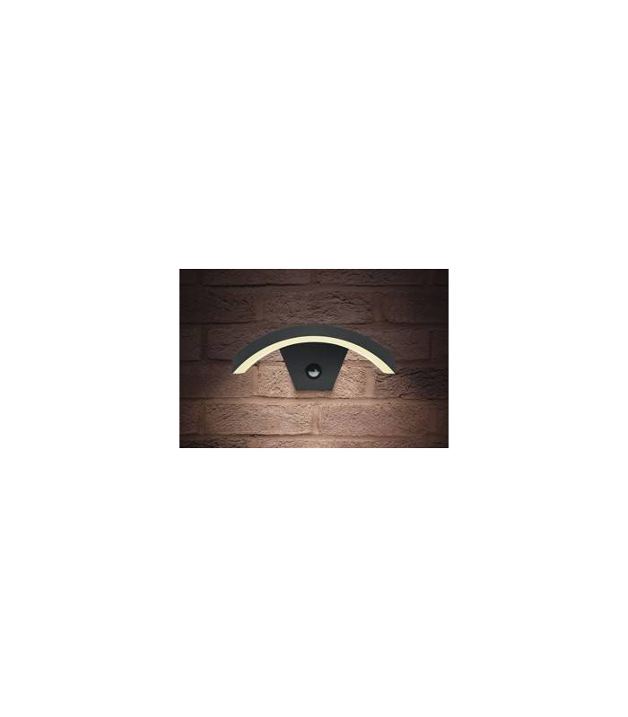 Outdoor LED Curve PIR Wall Light 7.6W 4000K 420lm IP54