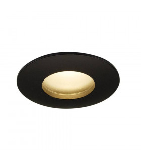 Outdoor LED Round Downlight, Matt Black, 9W, 3000K, Includes Driver, IP65
