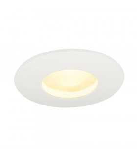 Outdoor LED Round Downlight, White, 9W, 3000K, Includes Driver, IP65