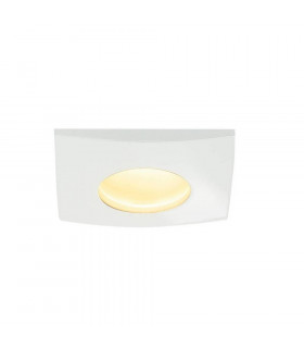 Outdoor LED Square Downlight, White, 9W, 3000K, Includes Driver, IP65