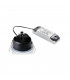 Outdoor LED Square Downlight, White, 9W, 3000K, Includes Driver, IP65