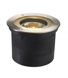 1 Light Ground Light Fitting, Round, Stainless Steel 304, Ip67