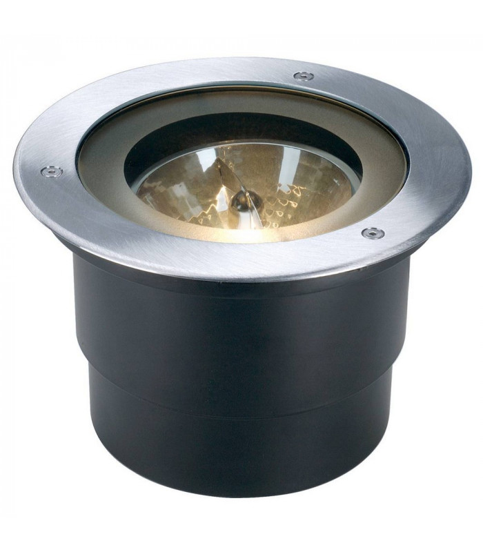 1 Light Ground Light Fitting, Round, Stainless Steel 304, Ip67