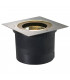 1 Light Ground Light Fitting, Square, Stainless Steel 304, Ip67