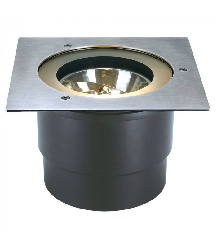 1 Light Ground Light Fitting, Square, Stainless Steel 304, Ip67