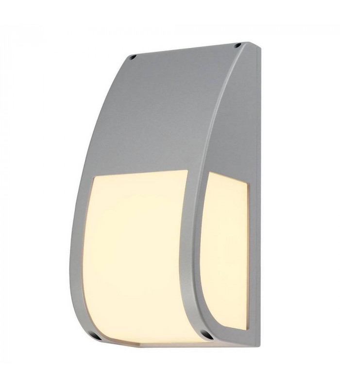 1 Light Wall Light, Silver-Grey, E27 Energy Saver, Ip54