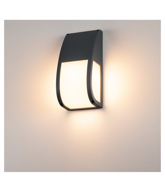 1 Light Wall Light, Anthracite, E27 Energy Saver, Ip54