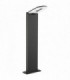 LED Outdoor Aluminium Bollard Light Grey with Frosted Acrylic Diffuser IP44