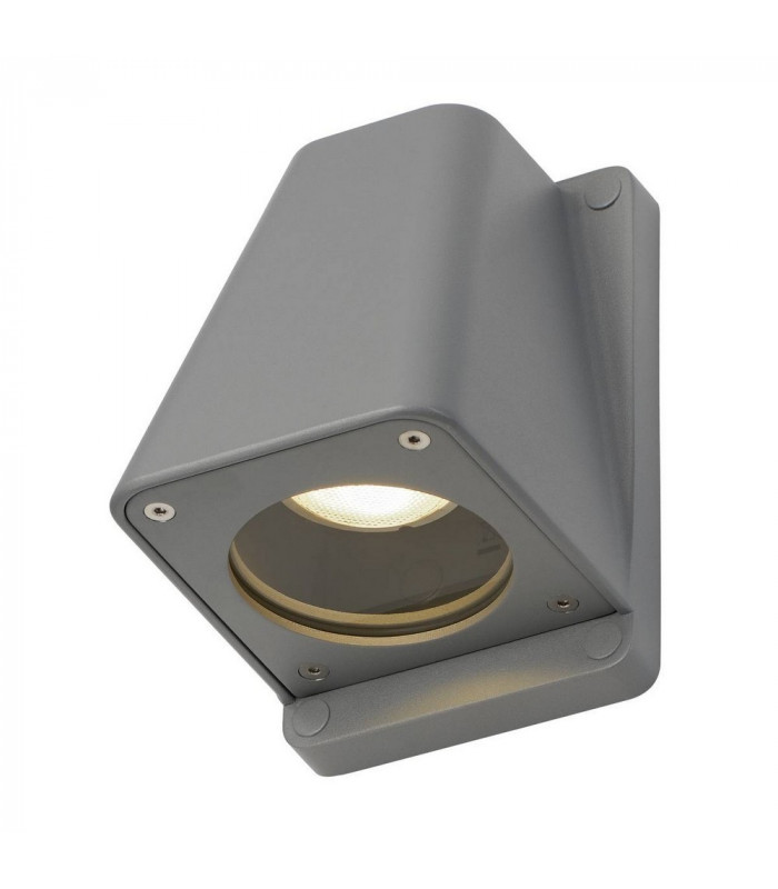 Outdoor Wall Light, Silver-Grey, Ip44, GU10