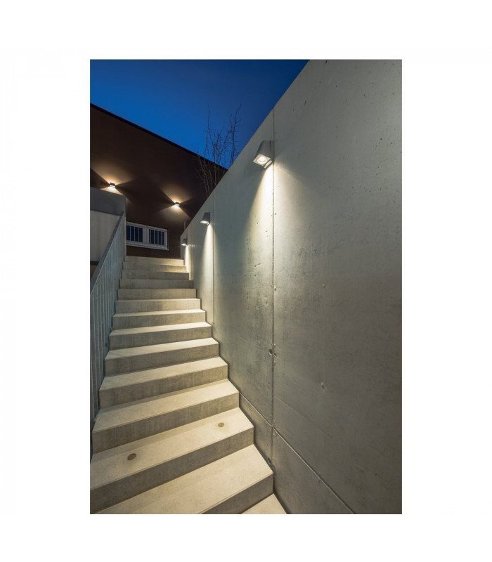 Outdoor Wall Light, Silver-Grey, Ip44, GU10