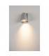 Outdoor Wall Light, Silver-Grey, Ip44, GU10