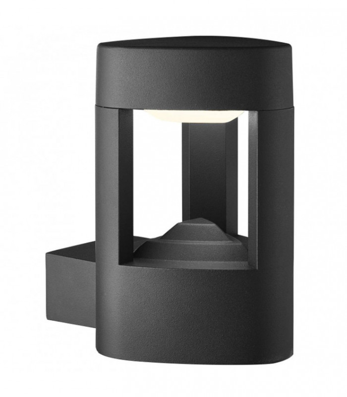LED Outdoor Aluminium Wall Light Grey IP54