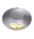 LED Round Cover, 1 Slot, Silver Grey