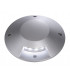 LED Round Cover, 1 Slot, Silver Grey