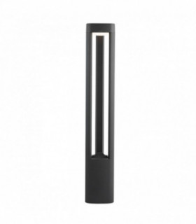 LED Outdoor Tall Aluminium Bollard Light Grey IP54