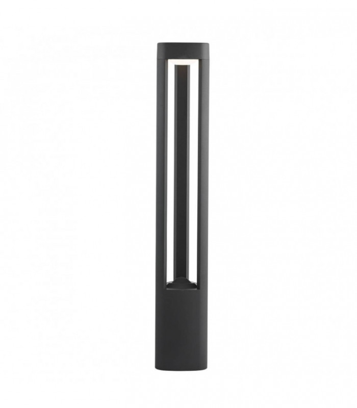 LED Outdoor Tall Aluminium Bollard Light Grey IP54