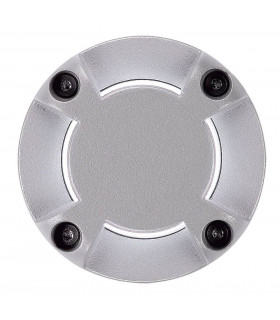 LED Round Cover, 4 Slots, Silver Grey