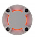 LED Round Cover, 4 Slots, Silver Grey