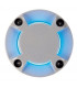 LED Round Cover, 4 Slots, Silver Grey
