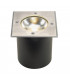 Ground Light Fitting, Square, Stainless Steel 316, 6W Cob Led, 3000K, Includes Driver, IP67