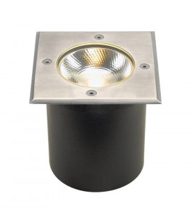 Ground Light Fitting, Square, Stainless Steel 316, 6W Cob Led, 3000K, Includes Driver, IP67