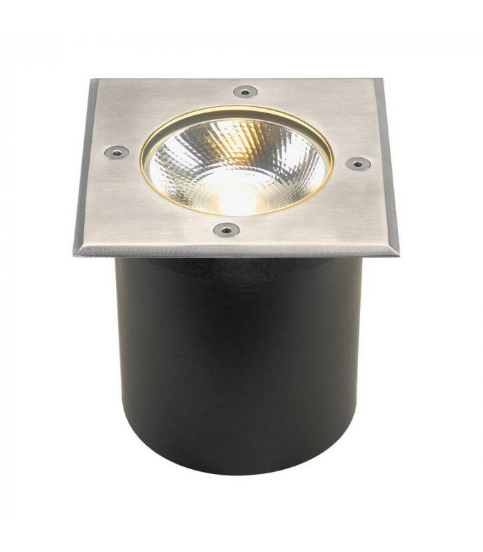 Ground Light Fitting, Square, Stainless Steel 316, 6W Cob Led, 3000K, Includes Driver, IP67