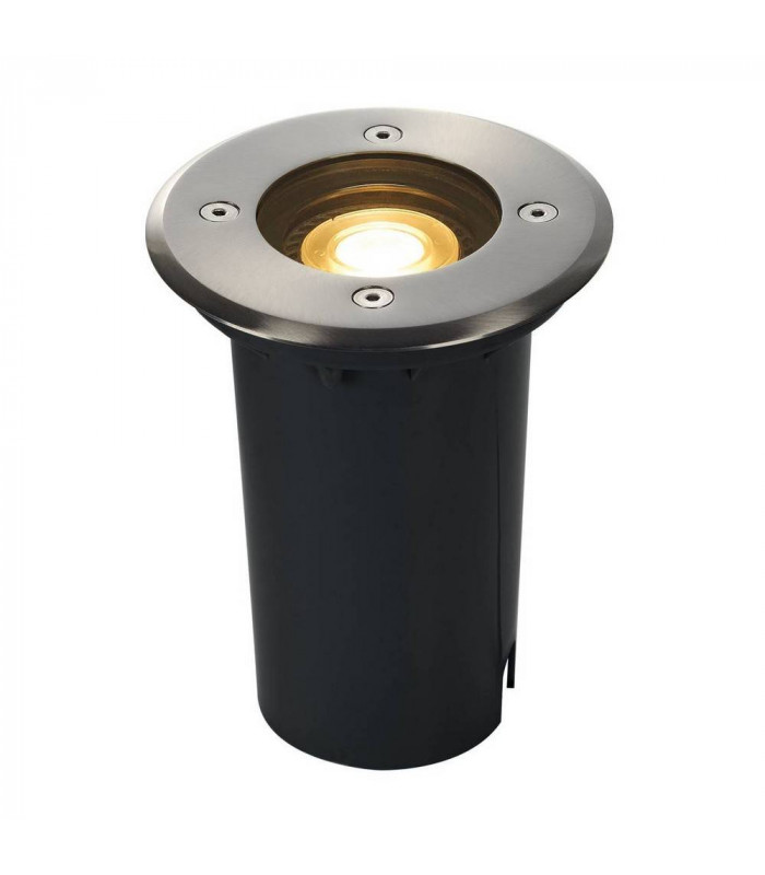 Ground Light Fitting, Round, Stainless Steel Bezel, Gu10, IP67