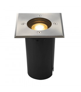 Ground Light Fitting, Square, Stainless Steel Bezel, Gu10, IP67