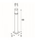 Outdoor Bollard, Stainless Steel 316, Led, IP55