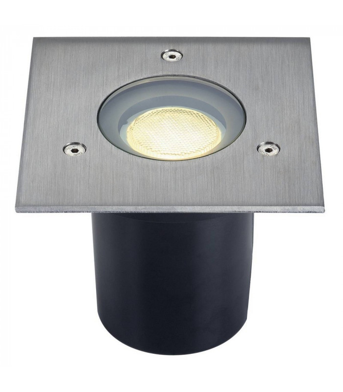 Ground Light Fitting, Square, Stainless Steel 304, Ip67, GU10