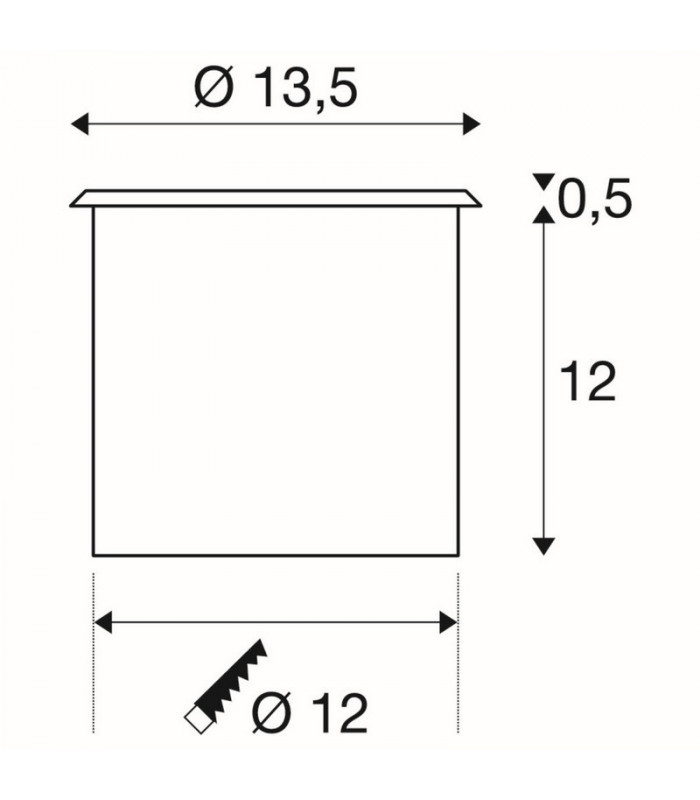 Ground Light Fitting, Square, Stainless Steel 304, Ip67, GU10