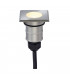 Square, Stainless Steel 316, 1W Led, 3000K, Ip67