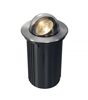 Ground Light Fitting, Round, Stainless Steel 316, G53, IP67