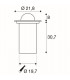 Ground Light Fitting, Round, Stainless Steel 316, G53, IP67