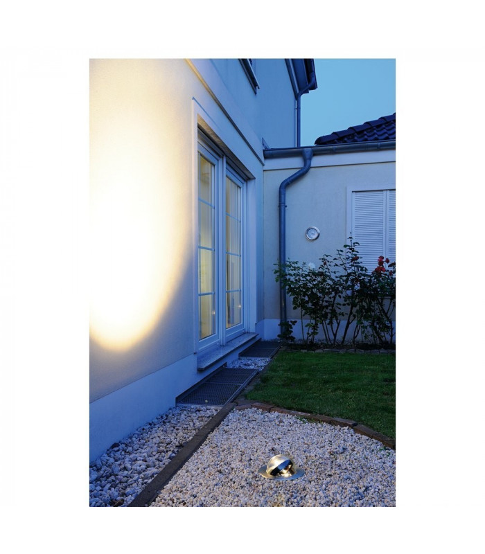 Ground Light Fitting, Round, Stainless Steel 316, G53, IP67