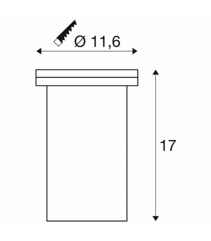 Ground Light Fitting, Round, Stainless Steel 316, Ip67, GU10