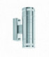 2 Light Outdoor Up Down Wall Light Stainless Steel IP44, GU10