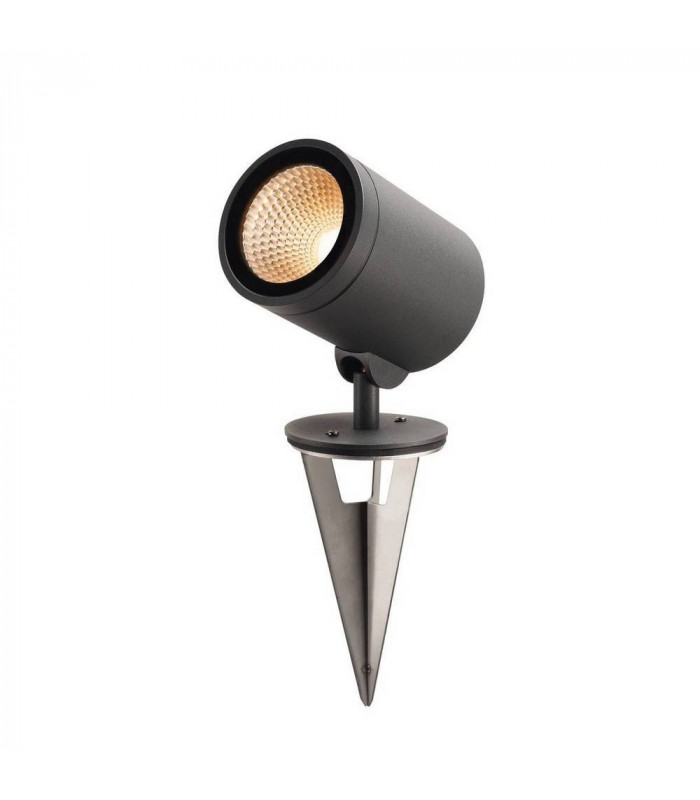 Outdoor Pathway And Floor Stand, Led, 3000K, Round, Anthracite, 15W, Can Be Converted To A Spike Light, IP55